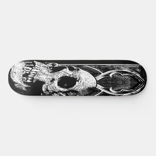 Gothische schedel Skateboard-dek Persoonlijk Skateboard (Horizontaal)