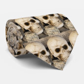 Gothische schedel stropdas (Opgerold)