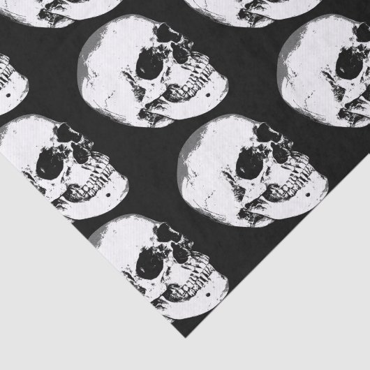 Gothische schedel Tissuepapier (Detail)