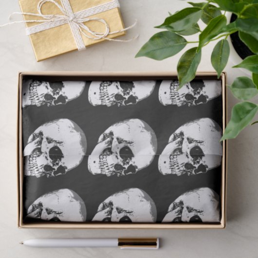 Gothische schedel Tissuepapier (Geschenk)