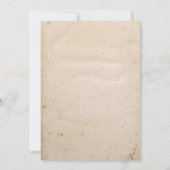 Gothische schedel tot de dood ons deel Antiek Save The Date (Achterkant)