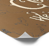 Gothische schedels bij Petten  Halloween Poster (Hoek)