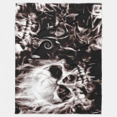 Gothische schedels Extreme Airboringkunst Fleece Deken (Voorkant)