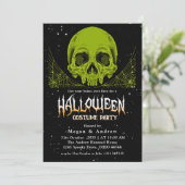 Gothische schedels in Petten Halloween Costume Par Kaart (Staand voorkant)