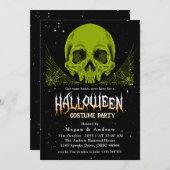 Gothische schedels in Petten Halloween Costume Par Kaart (Voorkant / Achterkant)