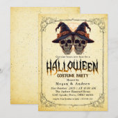 Gothische schedels in Petten Halloween Costume Par Kaart (Voorkant / Achterkant)