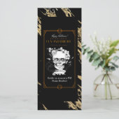 Gothische schedels in Petten Halloween Costume Par Kaart (Staand voorkant)