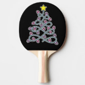 Gothische Schedels Kerstboom Ping Pong Batje (Voorkant)