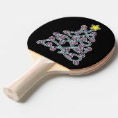 Gothische Schedels Kerstboom Ping Pong Batje (Voorkant Gekanteld)