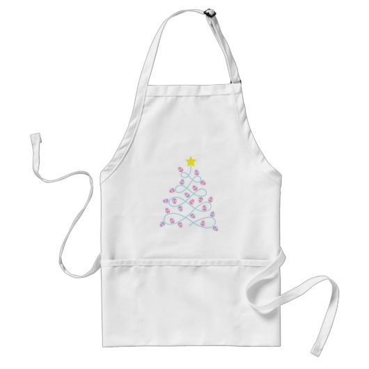 Gothische Schedels Kerstboom Schort (Voorkant)