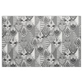 gothische schilden bw stof (Fat Quarter)