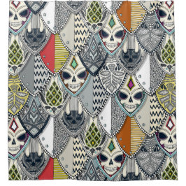 gothische schilden douchegordijn