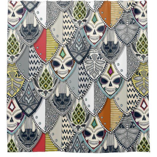 gothische schilden douchegordijn (Voorkant)