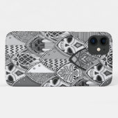 gothische schilden zwart-wit Case-Mate iPhone case (Achterkant (horizontaal))