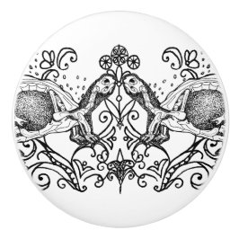 Gothische Schildpad Anatomie Keramische Knop