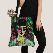Gothische Schoonheid Portret Tote Bag (Dichtbij)