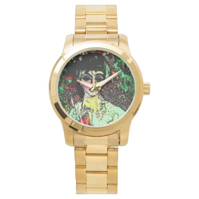 Gothische schoonheidsportret  horloge (Voorkant)