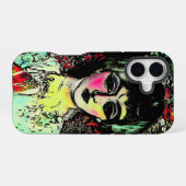 Gothische schoonheidsportret iPhone 16 hoesje (Achterkant horizontaal)