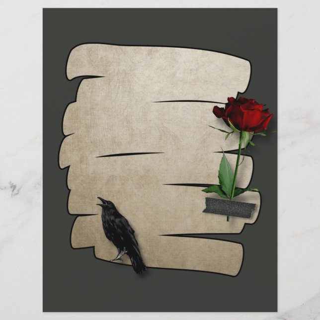 Gothische scrapbook voor Roos, geweven (Voorkant)