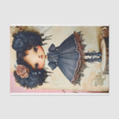 Gothische Shabby Chic Pop, gemengd ras AU5 decoupa Tissuepapier (Voorkant)