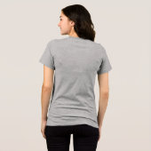 Gothische Skelet Rendier & Krans Stempel Raster Da Tri-Blend Shirt (Achterkant volledig)
