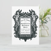 Gothische skeletten Spooktaculaire halloween uitno Kaart (Staand voorkant)