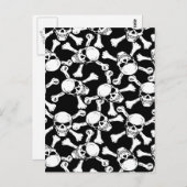 GOTHISCHE SKULLEN KROSSBONNEN PATROON BRIEFKAART (Voorkant / Achterkant)