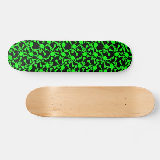 GOTHISCHE SKULLEN KROSSBONNEN PATROON SKATEBOARD (Horizontaal)