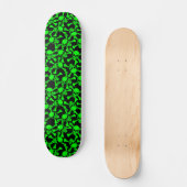 GOTHISCHE SKULLEN KROSSBONNEN PATROON SKATEBOARD (Voorkant)