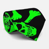 GOTHISCHE SKULLEN KROSSBONNEN PATROON STROPDAS (Opgerold)