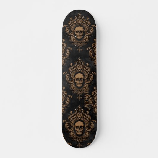  Gothische Skulls, gepersonaliseerd Persoonlijk Skateboard (Voorkant)