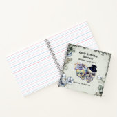  gothische Skulls Wedding Guest Book Notitieboek (Binnen)