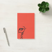 Gothische slangen rood en zwart post-it® notes (Kantoor)