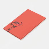 Gothische slangen rood en zwart post-it® notes (Schuin)