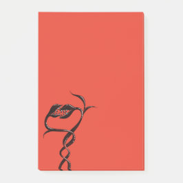 Gothische slangen rood en zwart post-it® notes