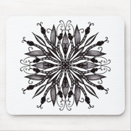 Gothische slangen, zwart en wit muismat