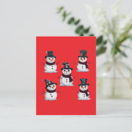 Gothische Sneeuwman Briefkaart