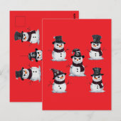 Gothische Sneeuwman Briefkaart (Voorkant / Achterkant)