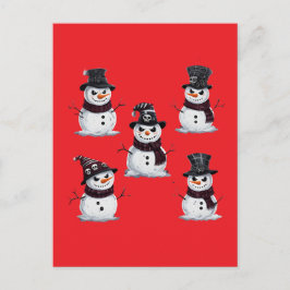 Gothische Sneeuwman Briefkaart