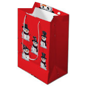 Gothische Sneeuwman Medium Cadeauzakje (Voorkant Gekanteld)