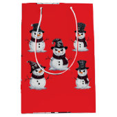 Gothische Sneeuwman Medium Cadeauzakje (Voorkant)