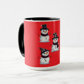 Gothische Sneeuwman Mok (Voorkant links)