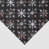 Gothische Sneeuwvlok Creepmas Kerstmis Tissuepapier (Detail)