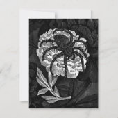 Gothische spin op bloem bedankkaart (Achterkant)