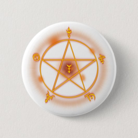 gothische spreuk ronde button 5,7 cm (Voorkant)