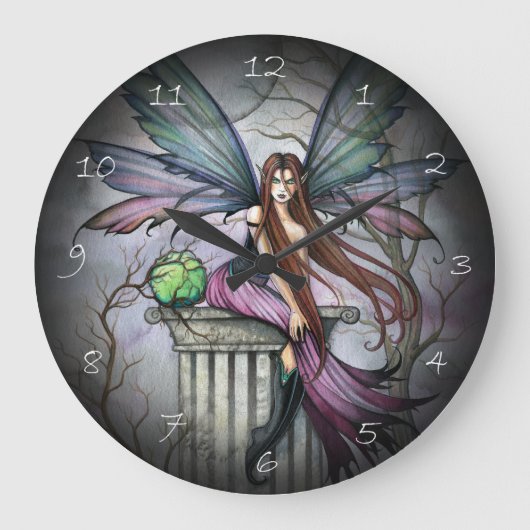 Gothische Sprookjes Fantasy Kunst Wandklok (Voorkant)
