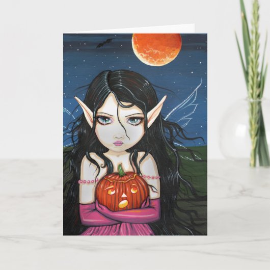 Gothische Sprookjeskaart Halloweenkaart Kaart (Voorkant)