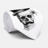 Gothische steampunkschedel stropdas (Opgerold)