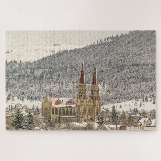Gothische stijlkathedraal - 1014-stuk legpuzzel (Horizontaal)