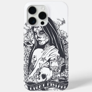 Gothische Suiker Schedel Vrouw Tattoo Kunst iPhone 15 Pro Max Hoesje